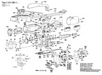 Bosch 0 601 581 041 Orbital Jigsaw 110 V / GB Spare Parts